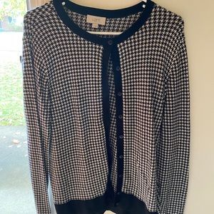 Loft Outlet Houndstooth Cardigan